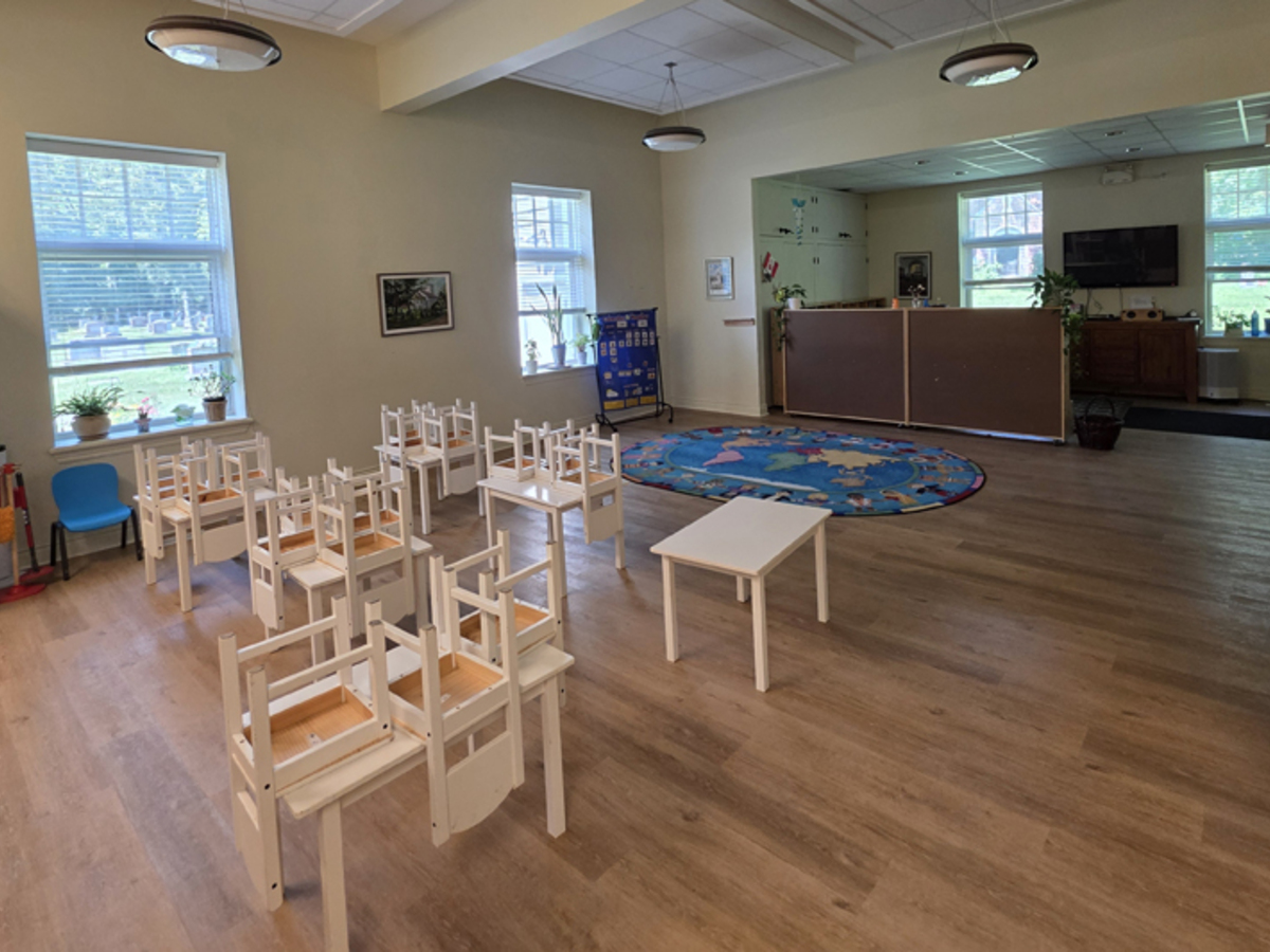 A clean classroom and learning space maintained by Control Janitorial Barrie